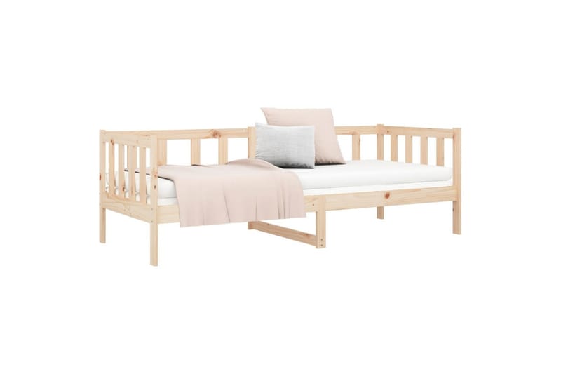 beBasic daybed 90x190 cm massivt fyrretræ - Brun - Daybed