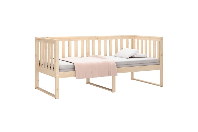 beBasic daybed 90x190 cm massivt fyrretræ - Brun - Daybed