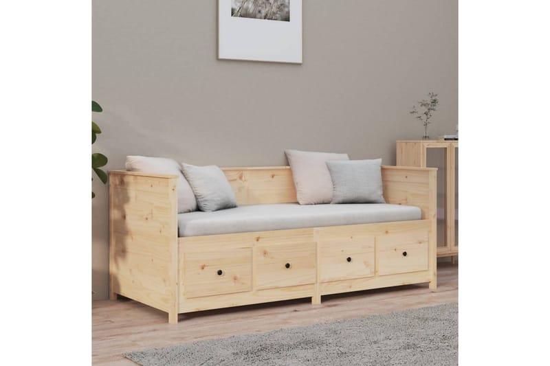 beBasic daybed 90x190 cm massivt fyrretræ - Brun - Møbler - Sofaer - Daybed