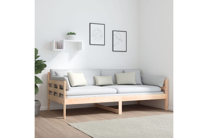 beBasic daybed 90x190 cm massivt fyrretræ - Brun - Daybed