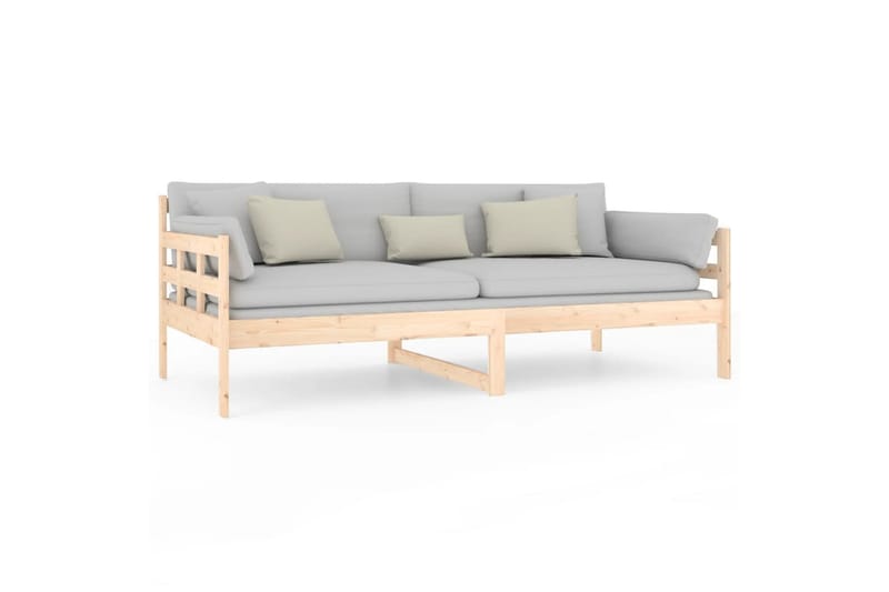 beBasic daybed 90x190 cm massivt fyrretræ - Brun - Daybed