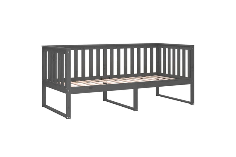 beBasic daybed 90x190 cm massivt fyrretræ grå - GrÃ¥ - Daybed