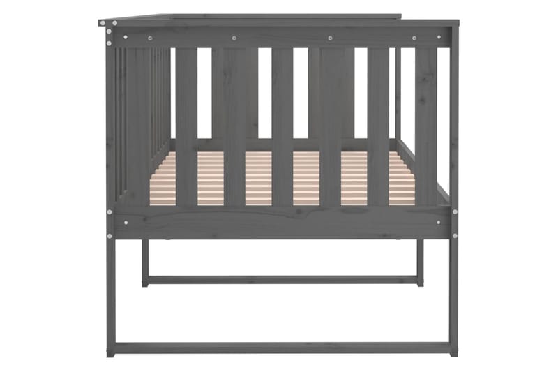 beBasic daybed 90x190 cm massivt fyrretræ grå - GrÃ¥ - Møbler - Sofaer - Daybed
