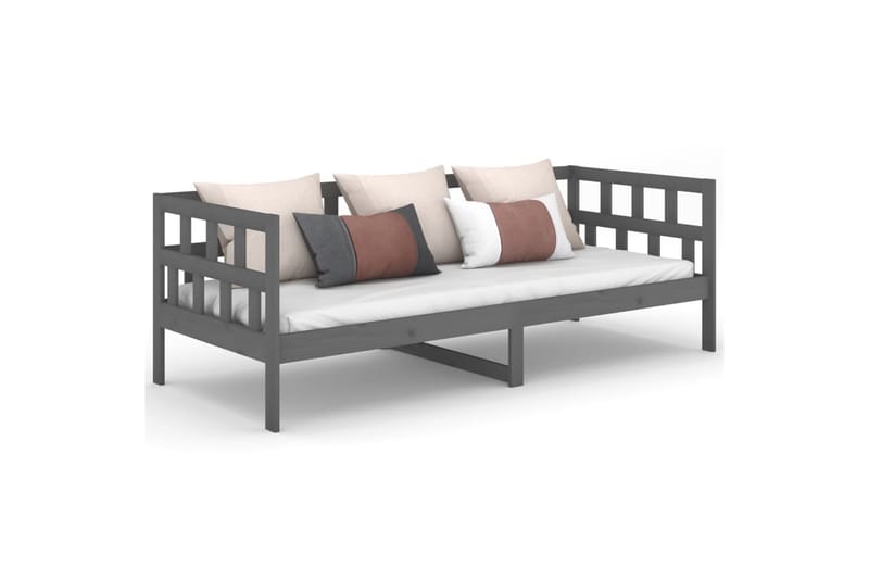 beBasic daybed 90x190 cm massivt fyrretræ grå - GrÃ¥ - Møbler - Sofaer - Daybed