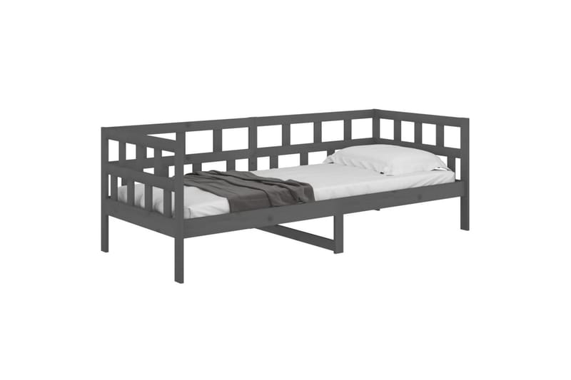 beBasic daybed 90x190 cm massivt fyrretræ grå - GrÃ¥ - Møbler - Sofaer - Daybed