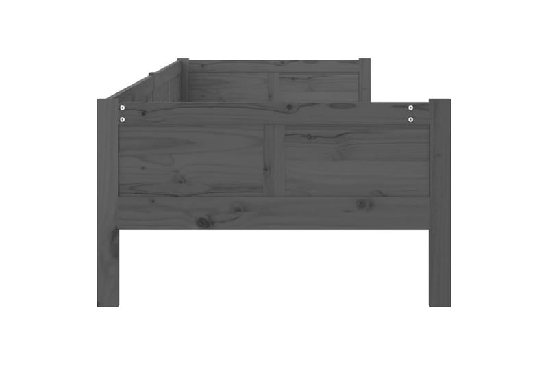 beBasic daybed 90x190 cm massivt fyrretræ grå - GrÃ¥ - Daybed