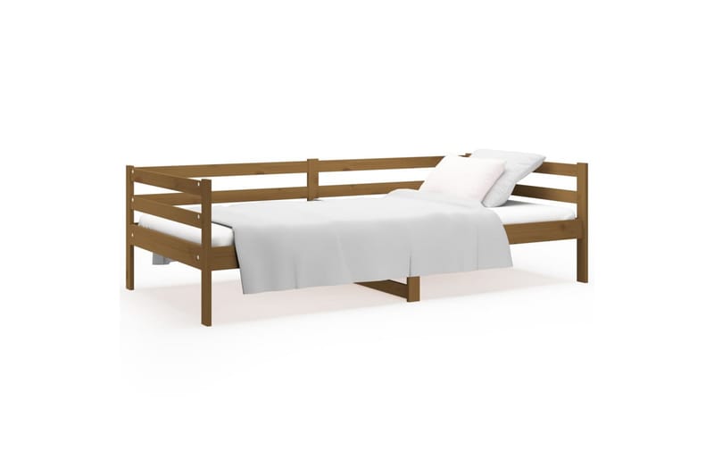 beBasic daybed 90x190 cm massivt fyrretræ gyldenbrun - Brun - Daybed