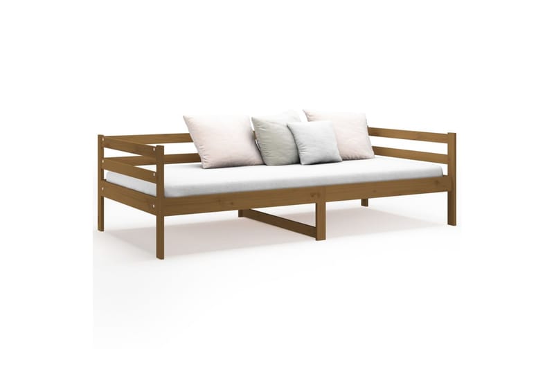 beBasic daybed 90x190 cm massivt fyrretræ gyldenbrun - Brun - Daybed