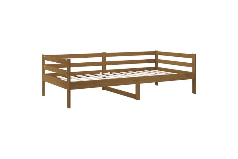 beBasic daybed 90x190 cm massivt fyrretræ gyldenbrun - Brun - Daybed