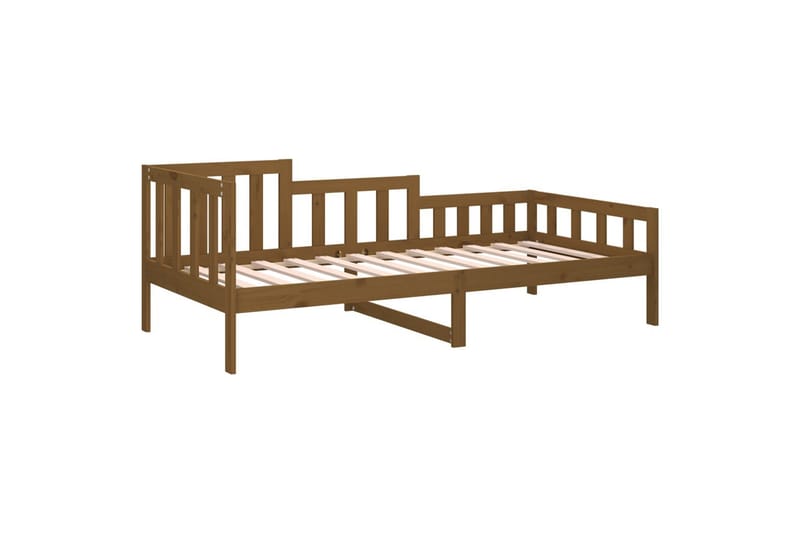 beBasic daybed 90x190 cm massivt fyrretræ gyldenbrun - Brun - Daybed