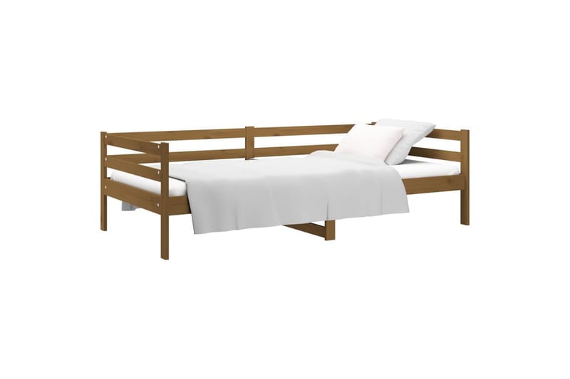 beBasic daybed 90x190 cm massivt fyrretræ gyldenbrun - Brun - Daybed