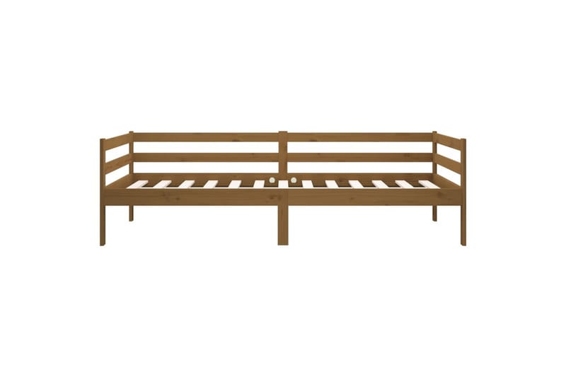 beBasic daybed 90x190 cm massivt fyrretræ gyldenbrun - Brun - Daybed