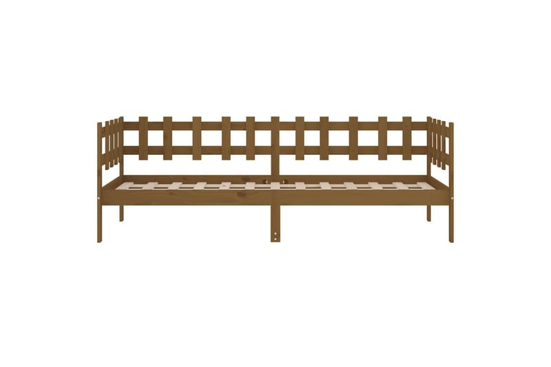 beBasic daybed 90x190 cm massivt fyrretræ gyldenbrun - Brun - Daybed