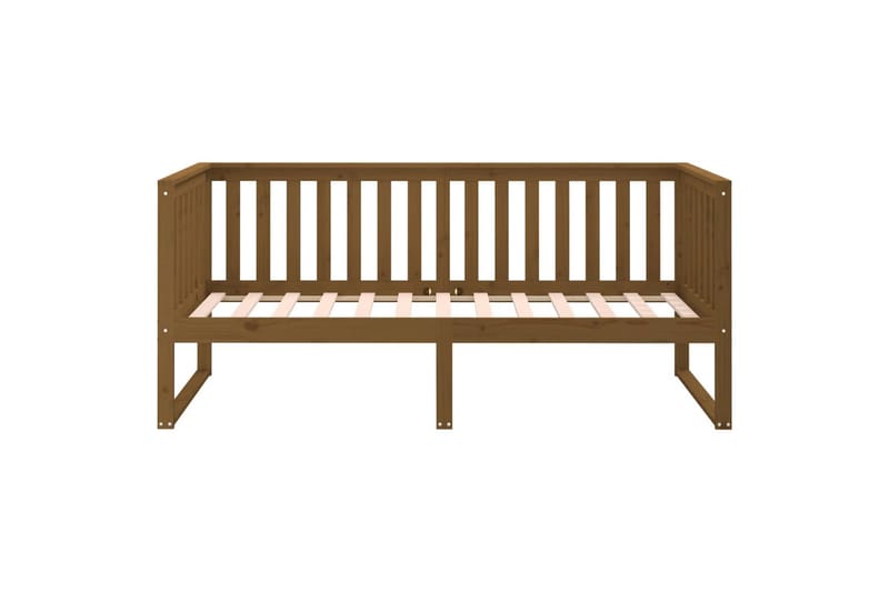 beBasic daybed 90x190 cm massivt fyrretræ gyldenbrun - Brun - Daybed