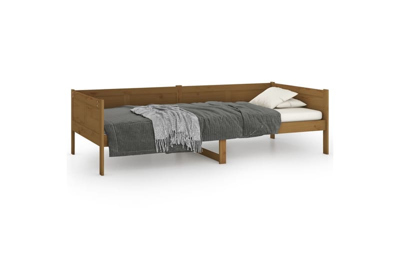 beBasic daybed 90x190 cm massivt fyrretræ gyldenbrun - Brun - Daybed