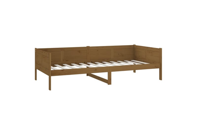 beBasic daybed 90x190 cm massivt fyrretræ gyldenbrun - Brun - Daybed