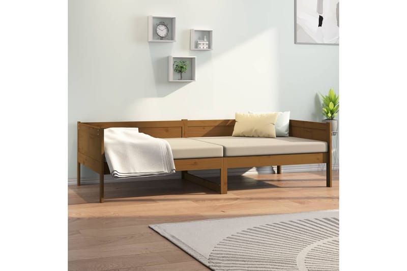 beBasic daybed 90x190 cm massivt fyrretræ gyldenbrun - Brun - Møbler - Sofaer - Daybed
