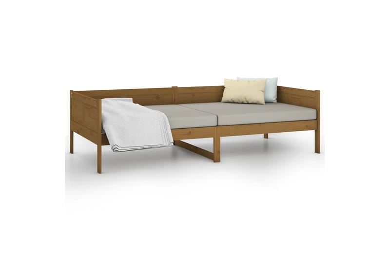 beBasic daybed 90x190 cm massivt fyrretræ gyldenbrun - Brun - Daybed