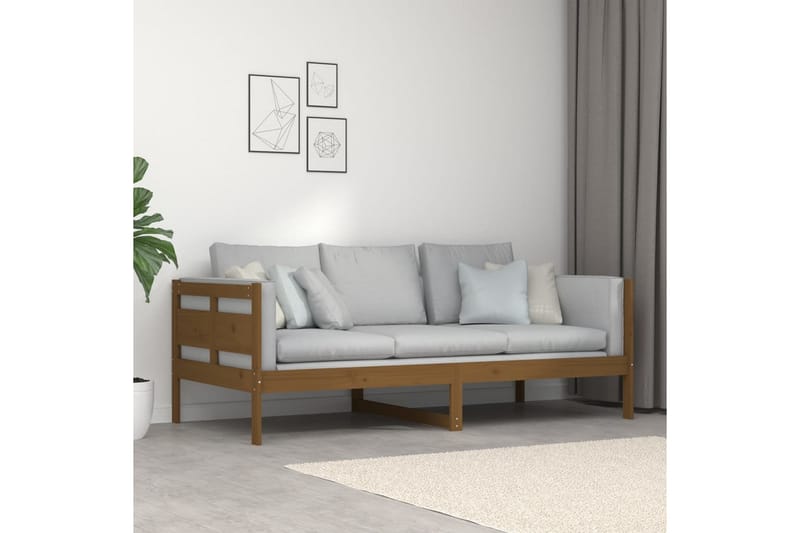 beBasic daybed 90x190 cm massivt fyrretræ gyldenbrun - Brun - Møbler - Sofaer - Daybed