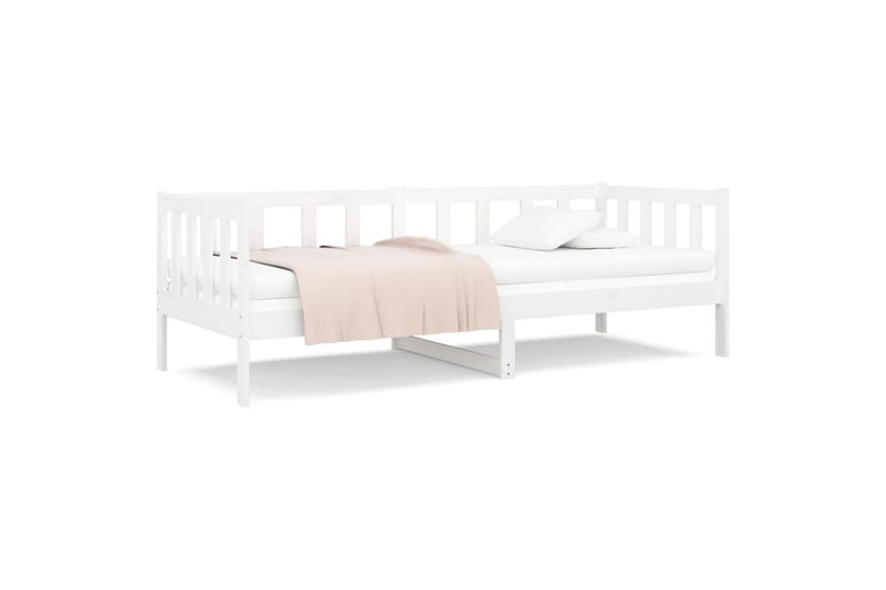 beBasic daybed 90x190 cm massivt fyrretræ hvid - Hvid - Daybed