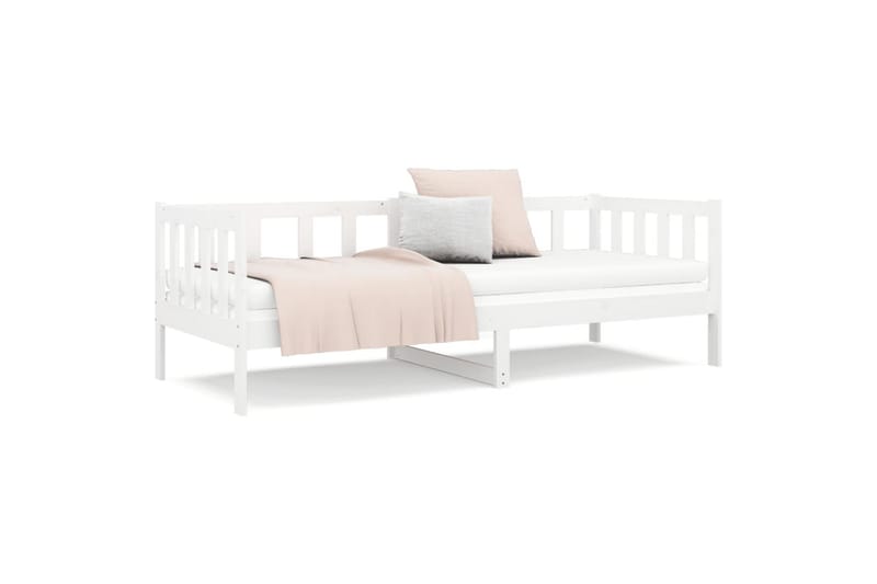 beBasic daybed 90x190 cm massivt fyrretræ hvid - Hvid - Daybed