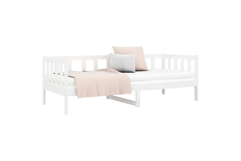 beBasic daybed 90x190 cm massivt fyrretræ hvid - Hvid - Daybed