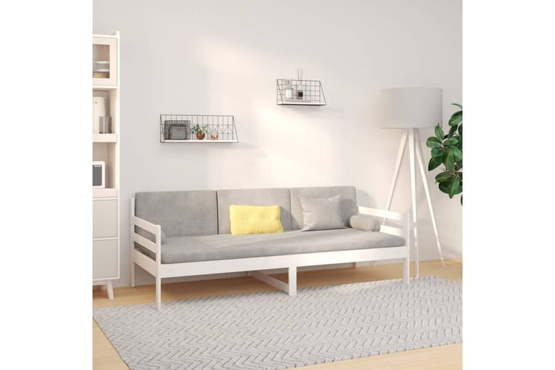 beBasic daybed 90x190 cm massivt fyrretræ hvid - Hvid - Møbler - Sofaer - Daybed