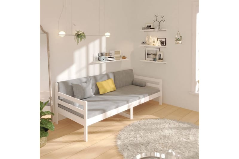 beBasic daybed 90x190 cm massivt fyrretræ hvid - Hvid - Møbler - Sofaer - Daybed