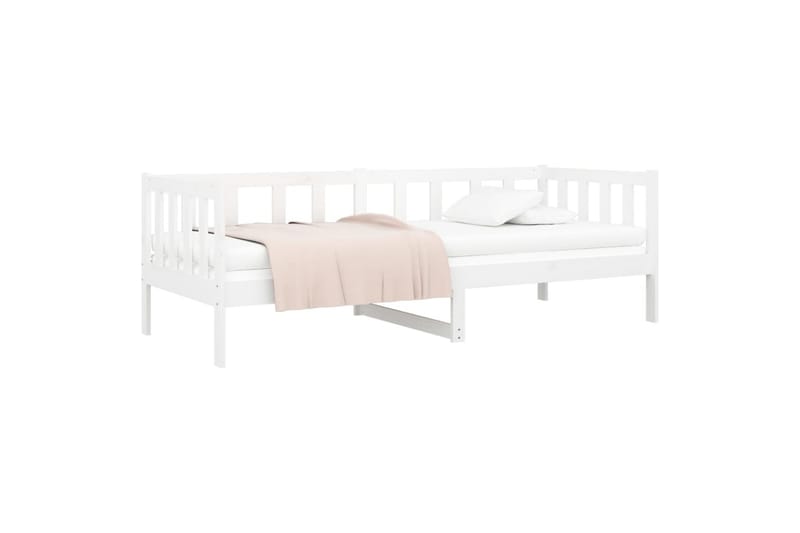 beBasic daybed 90x190 cm massivt fyrretræ hvid - Hvid - Daybed