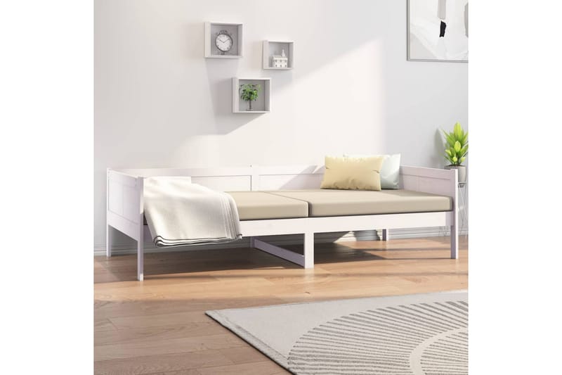 beBasic daybed 90x190 cm massivt fyrretræ hvid - Hvid - Daybed