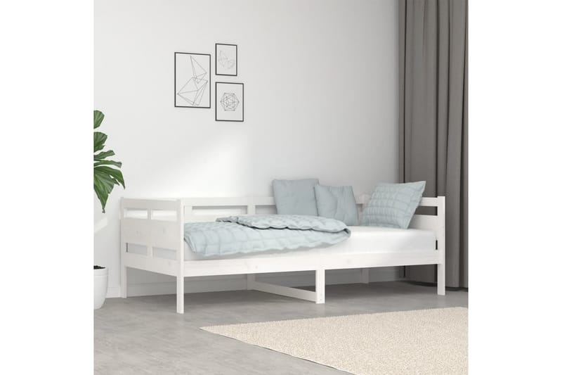 beBasic daybed 90x190 cm massivt fyrretræ hvid - Hvid - Daybed