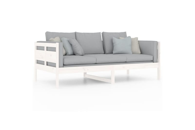 beBasic daybed 90x190 cm massivt fyrretræ hvid - Hvid - Daybed