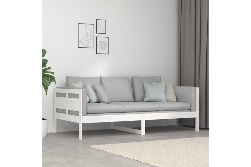 beBasic daybed 90x190 cm massivt fyrretræ hvid - Hvid - Daybed