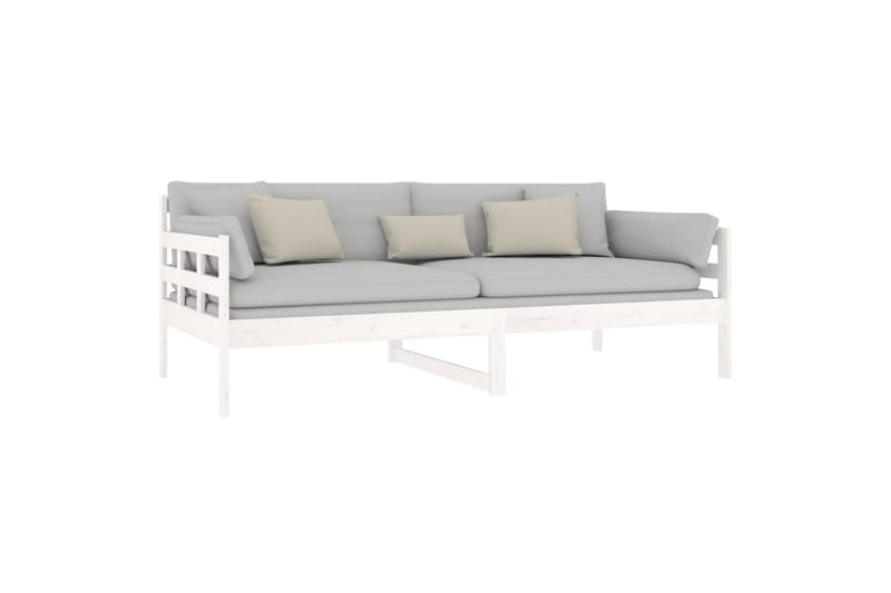 beBasic daybed 90x190 cm massivt fyrretræ hvid - Hvid - Daybed