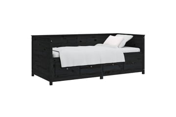 beBasic daybed 90x190 cm massivt fyrretræ sort - Sort - Møbler - Sofaer - Daybed