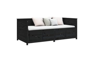 beBasic daybed 90x190 cm massivt fyrretræ sort - Sort - Møbler - Sofaer - Daybed