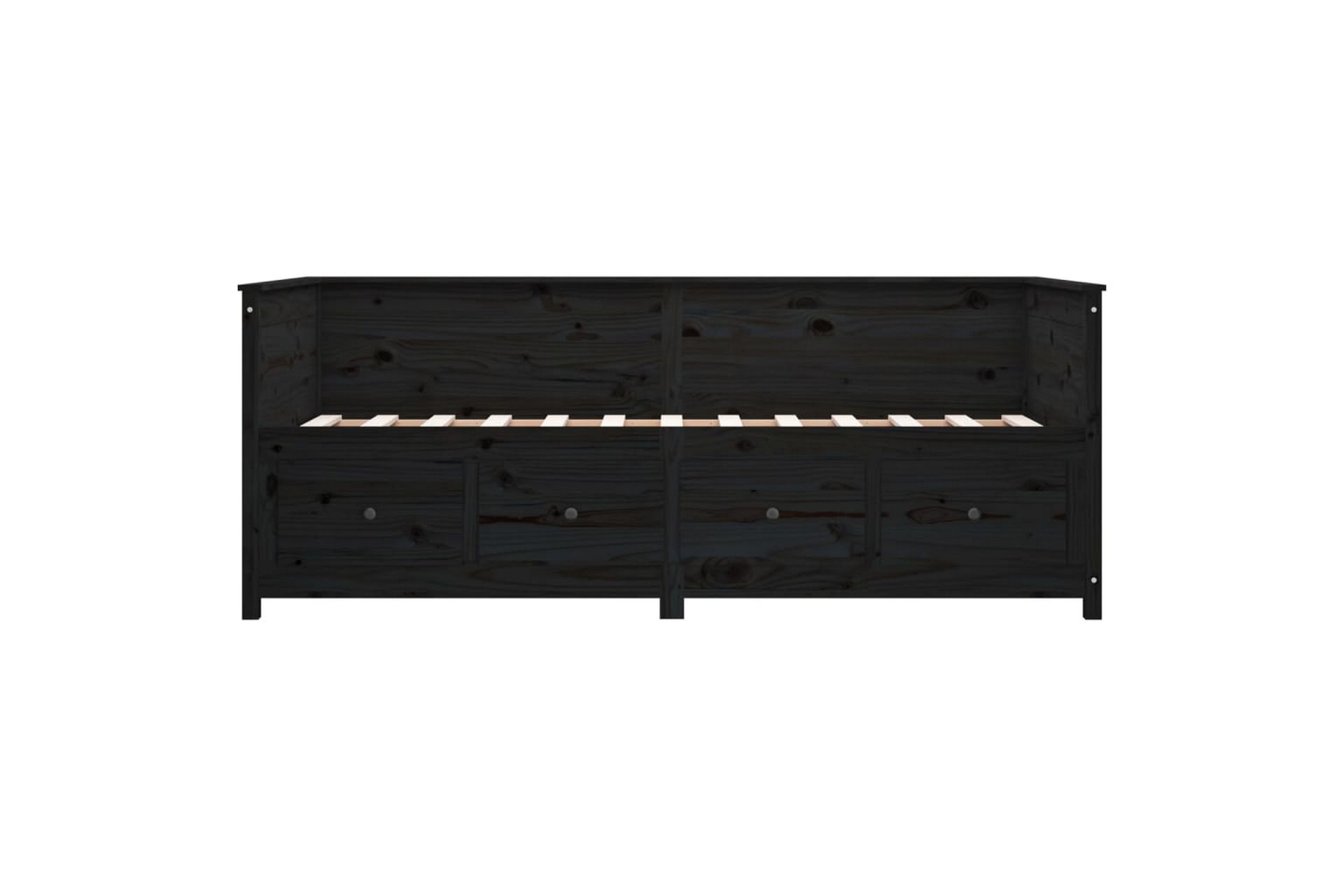 beBasic daybed 90x190 cm massivt fyrretræ sort - Sort - Møbler - Sofaer - Daybed