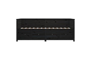beBasic daybed 90x190 cm massivt fyrretræ sort - Sort - Møbler - Sofaer - Daybed