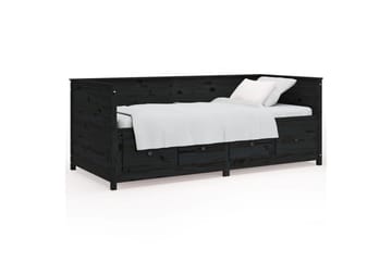 beBasic daybed 90x190 cm massivt fyrretræ sort - Sort - Møbler - Sofaer - Daybed
