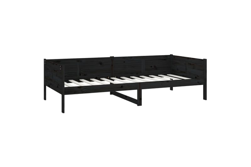 beBasic daybed 90x190 cm massivt fyrretræ sort - Sort - Daybed