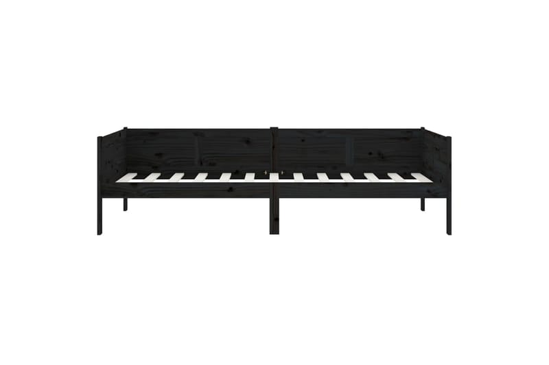 beBasic daybed 90x190 cm massivt fyrretræ sort - Sort - Daybed