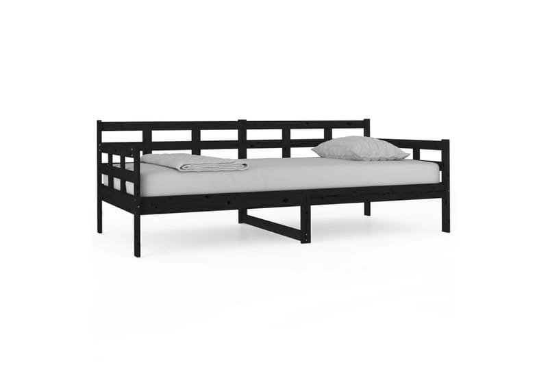 beBasic daybed 90x190 cm massivt fyrretræ sort - Sort - Daybed