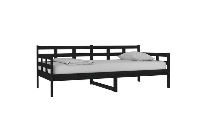 beBasic daybed 90x190 cm massivt fyrretræ sort - Sort - Daybed