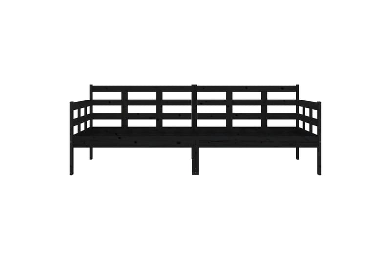 beBasic daybed 90x190 cm massivt fyrretræ sort - Sort - Daybed