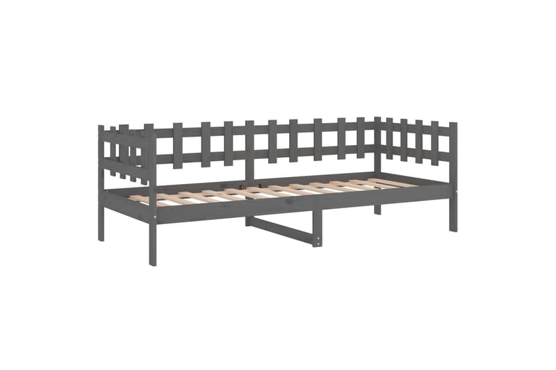 beBasic daybed 90x190 cm Single massivt fyrretræ grå - GrÃ¥ - Daybed