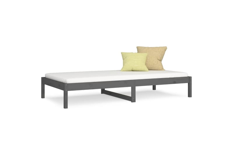 beBasic daybed 90x190 cm Single massivt fyrretræ grå - GrÃ¥ - Daybed