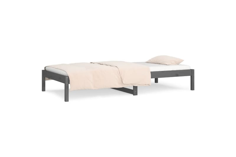 beBasic daybed 90x190 cm Single massivt fyrretræ grå - GrÃ¥ - Daybed