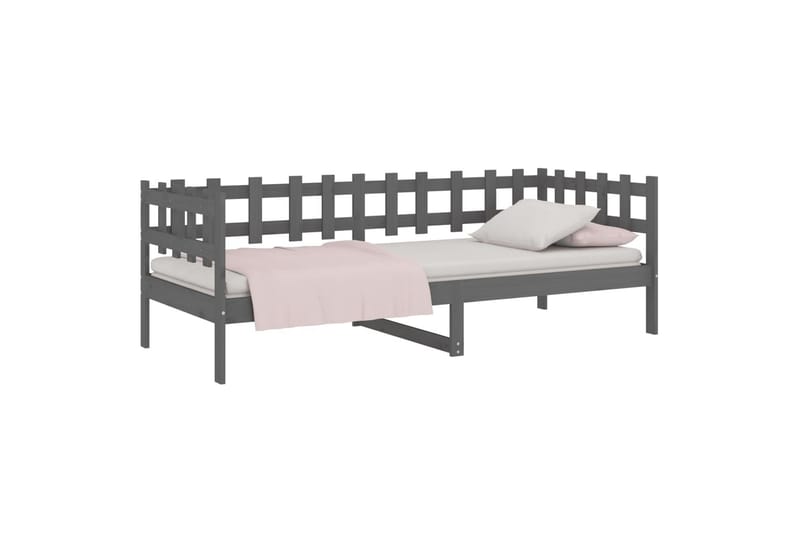 beBasic daybed 90x190 cm Single massivt fyrretræ grå - GrÃ¥ - Møbler - Sofaer - Daybed