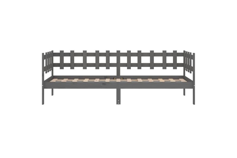 beBasic daybed 90x190 cm Single massivt fyrretræ grå - GrÃ¥ - Daybed