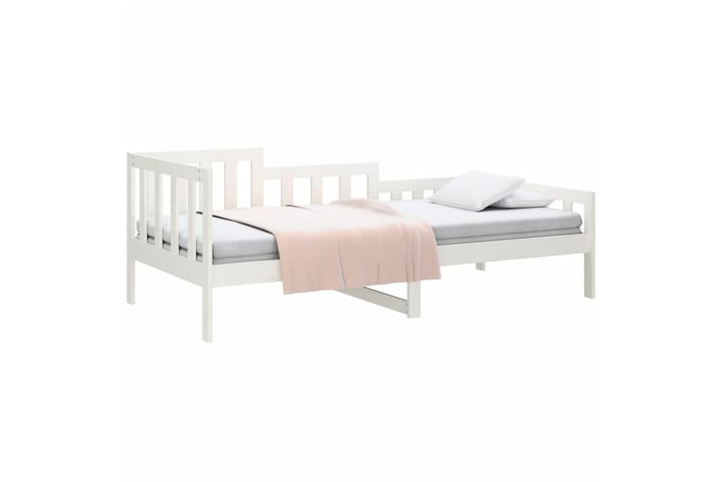 beBasic daybed 90x190 cm Single massivt fyrretræ hvid - Hvid - Daybed